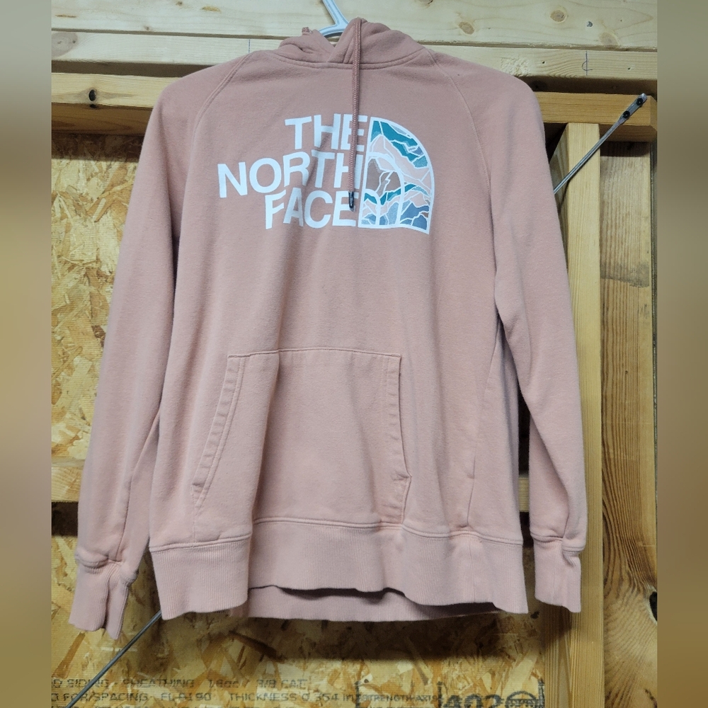 The North Face Blush Hoodie Sweatshirt‎ Womans Size Small Dome Logo